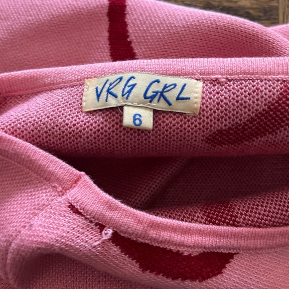 VRG GIRL Knit Halter Dress in Pink - Picture 3 of 13